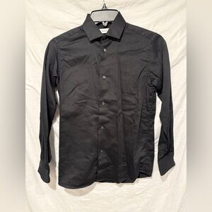 Calvin Klein Boy’s 12R Black Dress Shirt